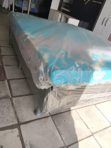 CAMA BOX CASAL BASE E COLCHÃO [[ Avista R$690,00 ]]
