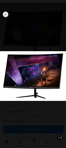 Monitor gamer mancer curvo 24 polegadas