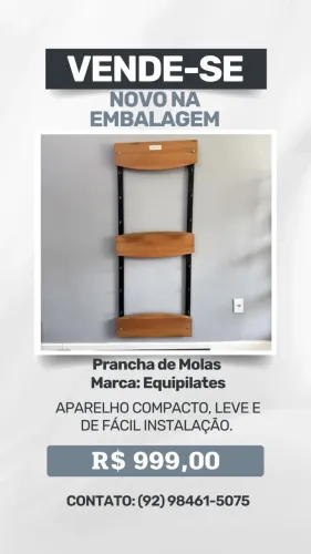 Prancha de Molas Marca: Equipilates