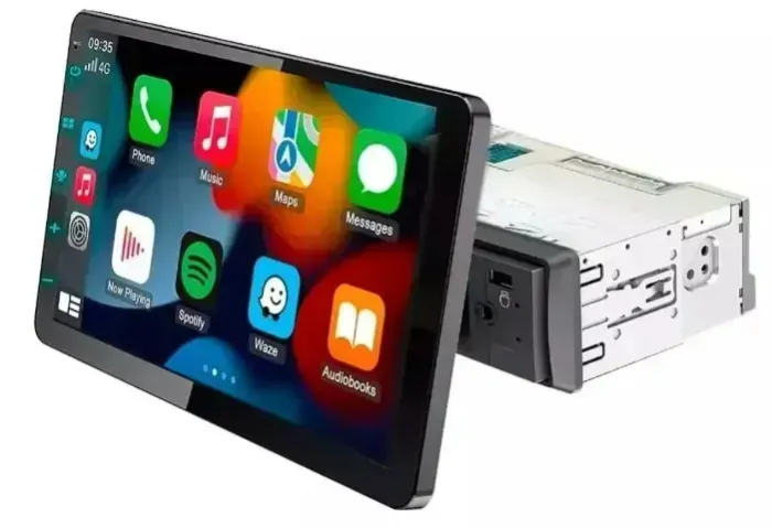 Multimídia 10.1 polegadas Android 1 Din giratória .essa cabe seu carro//