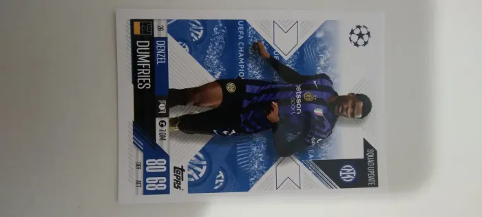 Cartão card de jogador Match Attax Extra Topps