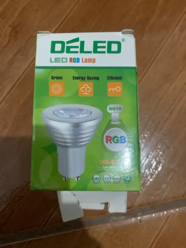Lâmpada spot ler rgb gu10 6000k
