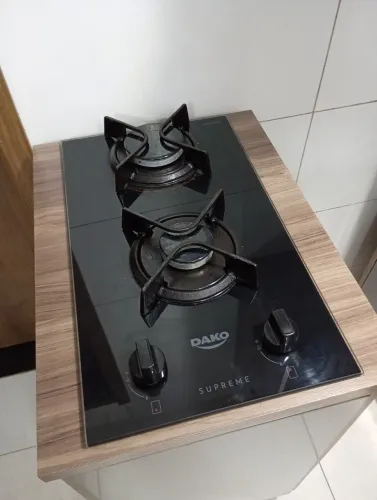 Fogão Dako cooktop 2 bocas com armário