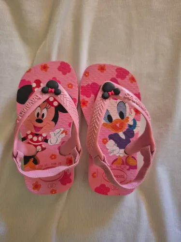 Chinelo Havaianas Baby Disney Minnie e Margaria n° 20