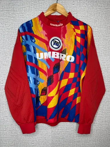 camisa goleiro umbro esporte clube pinheiros vintage anos 90 futsal template clássico