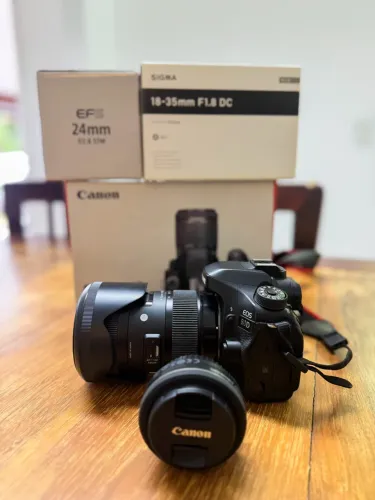 Canon 80D+ sigma Art 18-35 1.4 + 24mm 2.4