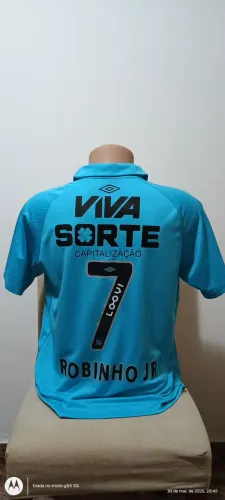 Camisa Santos Umbro 2025 Original N°IIIazul celeste Tam G