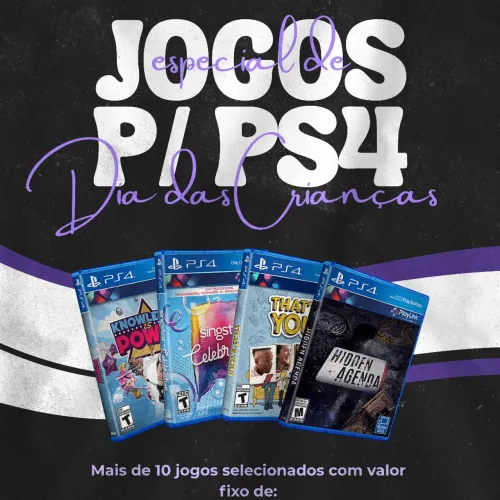 Jogos para Ps4 por apenas R$50,00 (UNID) QUALQUER UM!