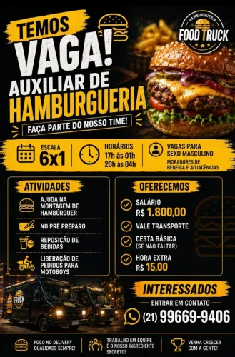Auxiliar de Hambúrgueria