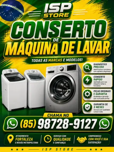 Consertos de MÁQUINAS DE LAVAR - A DOMICÍLIO