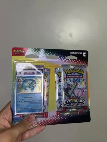Evoluções Prismáticas Vaporeon Blister Quadruplo Pokémon Tcg Copag