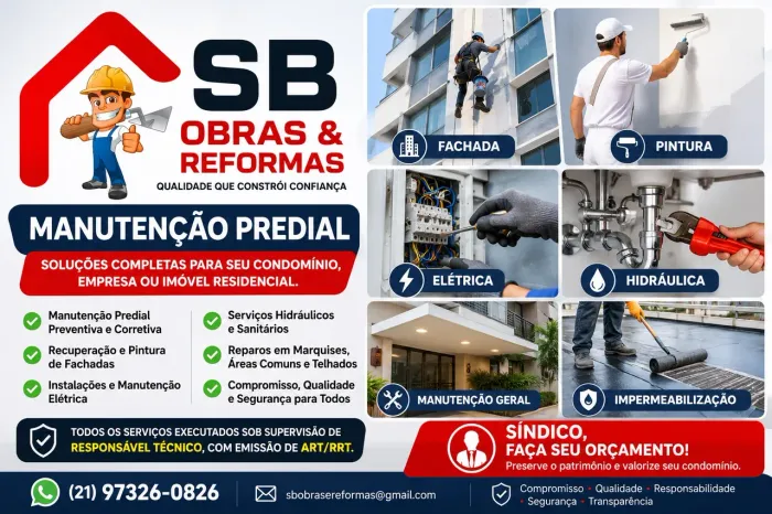 MANUTENÇÃO PREDIAL - Obras e Reformas