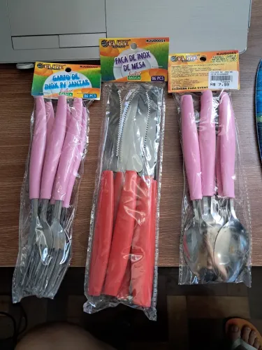 Conjunto de talheres de inox