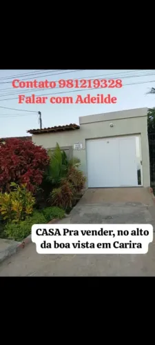 Vendo casa em carira *
