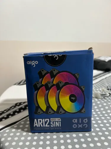 Kit 5 Fans Aigo ARN12 - BRANCAS