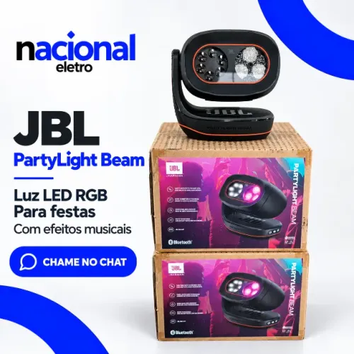 JBL PartyLight Beam Luz LED RGB para Festa com Efeitos Musicais