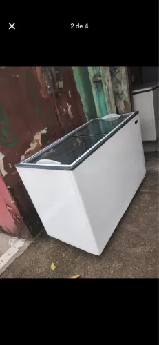 Freezer tampa de vidro 