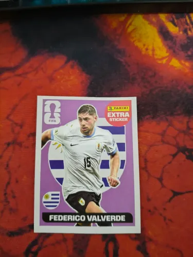 Federico Valverde Extra Sticker Bordo Copa Do Mundo 2026 Legend