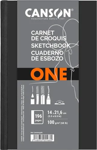 Caderno de Desenho Canson - Tamanho A5 - 98 folhas - Novo!