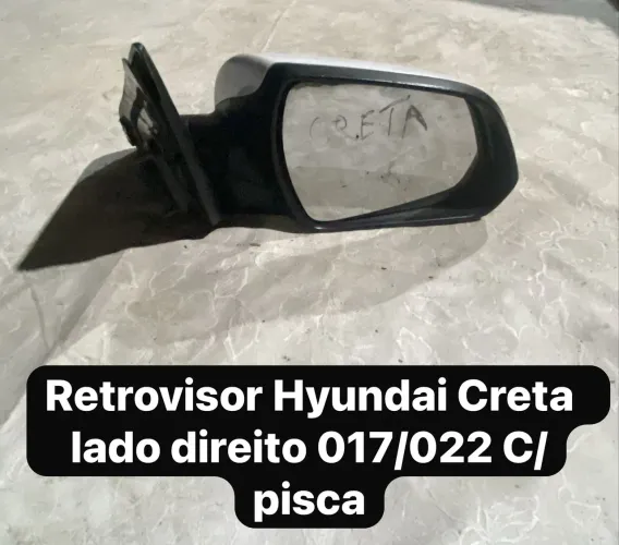 Retrovisor Creta elétrico com pisca original 