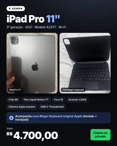 Ipad pro 11 polegadas