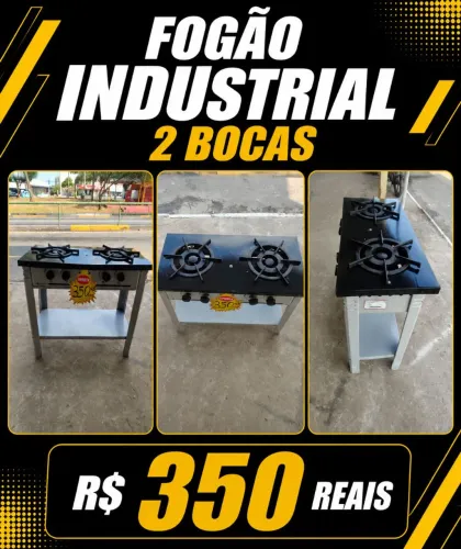 FOGÃO INDUSTRIAL 2 BOCAS