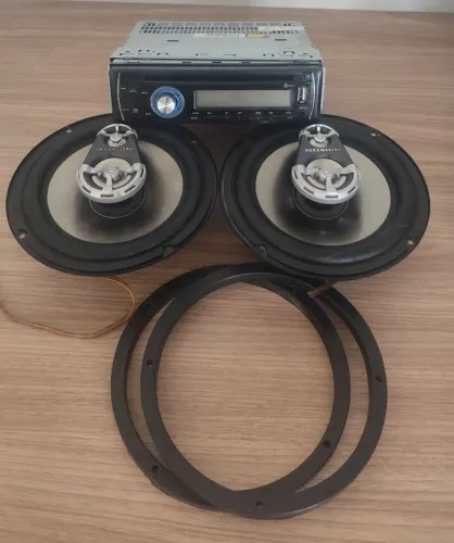 CD Player Lenox e par alto falantes Selenium Triaxial 