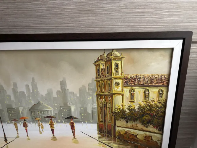 Quadro pintura a oleo