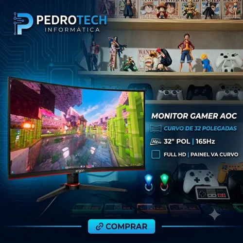Monitor Curvo 32 Polegadas 165hz AOC