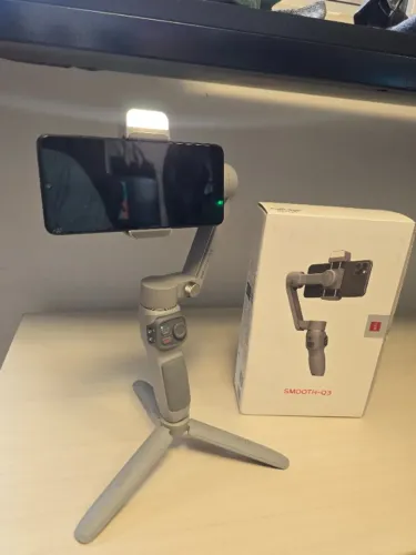 Vindo estabilizador para celular profissional zhiyun anotou Q3 - em estado de novo.