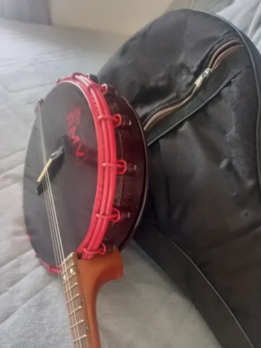 Vendo banjo rozini excelente pra rodas de samba , banjo impecável  raridade 