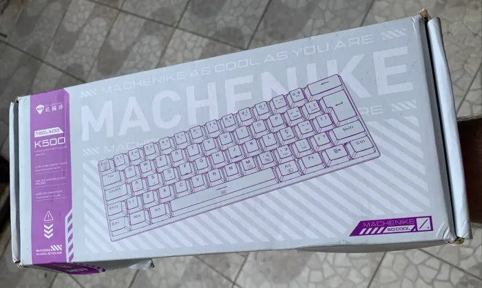 Machenike K500-B61 Mini Teclado Mecânico 60% ABNT2 Layout RGB Teclado Para PC Gamer