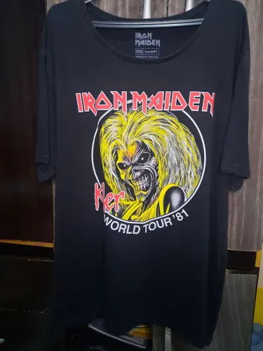 VENDE-SE CAMISETA IRON MAIDEN TAMANHO GG