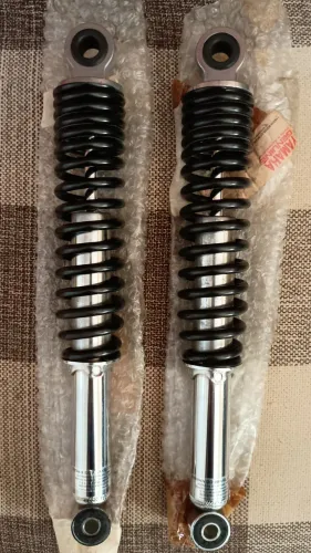 Amortecedor traseiro RD/RDZ original Yamaha (o par, pouco uso, raridade)