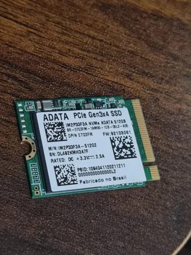 Nvme ADATA 500GB 91% SAÚDE! FAÇO ENVIO PELA OLX!