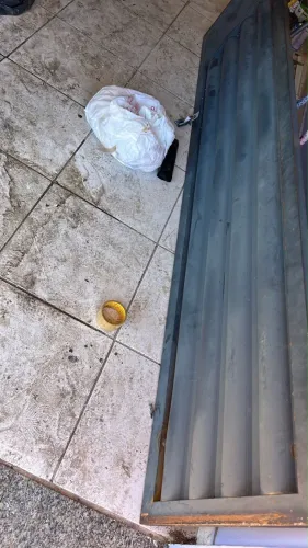 Chapa ação porta comércio