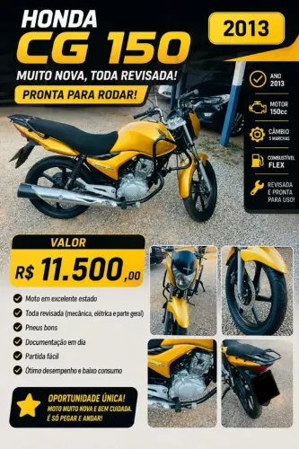 Honda Titan 150 Flex personalizada com acessórios, top, sem nada pra fazer.