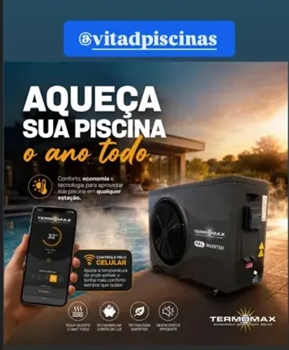 TROCADOR DE CALOR PARA PISCINAS ATE 75 MIL LITROS