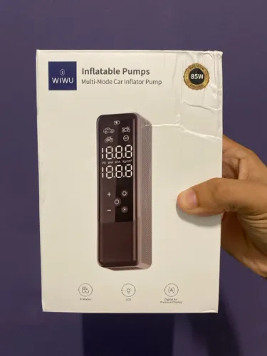 Mini Compressor De Ar Portátil WIWU 85W Para Carro E Moto