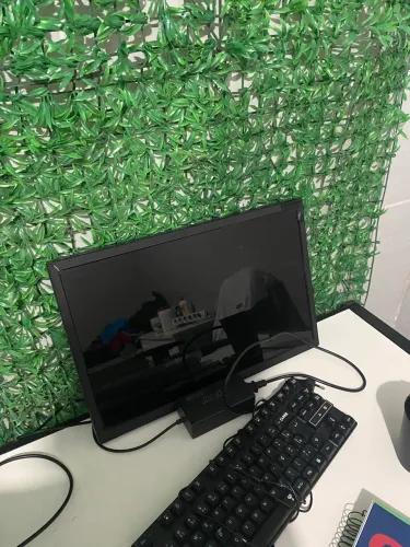 o monitor é um Valianty VAL DXM19C, modelo de 19".