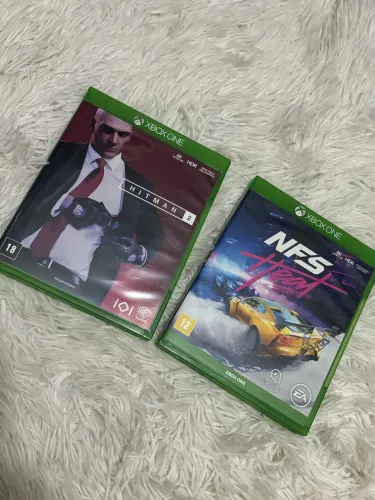 Jogos xbox one/ series x hitman 2 e nfs heat 
