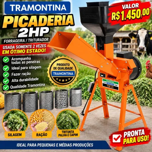 Picadeira Tramontina 2hp nova