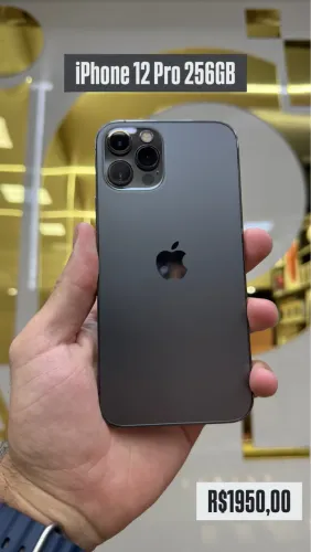 IPHONE 12 PRO 256GB BLACK 5G SEMI NOVO MEGA PROMO