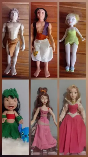 Bonecas de porcelanas Disney anos 2000