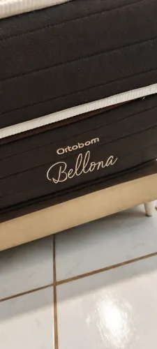 Cama box Queen Ortobom Bellona 22 - colchão 40 cm + base