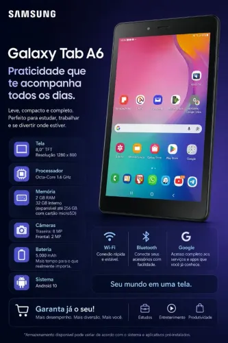 Tablet Samsung A6 Wi-Fi