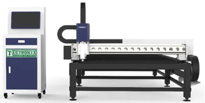 Máquina de corte laser de fibra 1200x1200mm 1500W  MÁQUINA NOVA