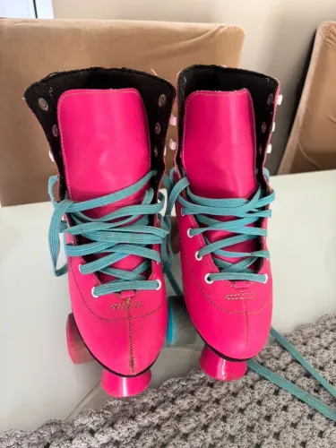 patins rosa tamanho 35/36