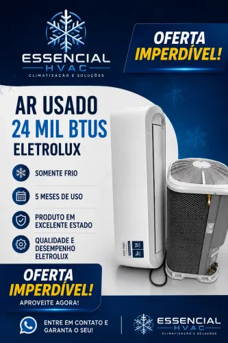 Ar condicionado Eletrolux 24 mil btus