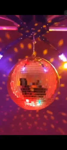 Iluminação globo espelhado 